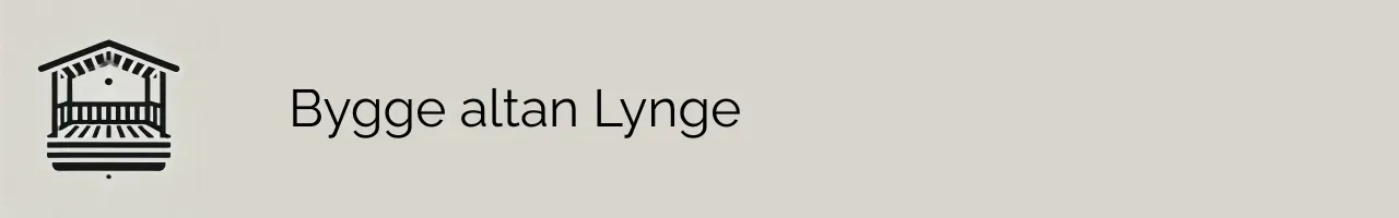 Bygge altan Lynge